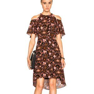 A.L.C. Emile Dress in Black/Pink Henna Size 6 NWT